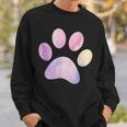 Dog Paw Colorful Print Dog Love Pet Paw Sweatshirt Gifts for Him