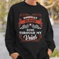 Donnelly Blood Runs Through My Veins Youth Kid 2K3td Sweatshirt Gifts for Him