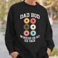 Donut Dad Bod Working On My Six Pack Dad Jokes Father's Day Sweatshirt Gifts for Him