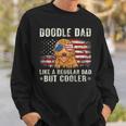 Doodle Dad Goldendoodle American Flag Fathers Day July 4Th Sweatshirt Gifts for Him
