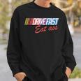 Drive Fast Eat Ass Vintage Retro Formula Racing Sweatshirt Gifts for Him