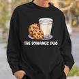 The Dynamic Duo Cookies And Milk Cute Friends Graphic Sweatshirt Gifts for Him