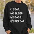 Eat Sleep Bass Repeat Funny Bass GuitarGift Guitar Funny Gifts Sweatshirt Gifts for Him