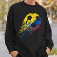 Ecuador Ecuadorian Flag Fan Pride Soccer Player Sweatshirt Gifts for Him