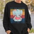 Eff You See Kay Why Oh You Elephant Yoga Vintage Sweatshirt Gifts for Him