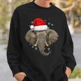Elephant Christmas Zoo Safari Keeper Animal Lover Wildlife Sweatshirt Gifts for Him