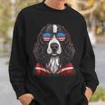 English Springer Spaniel American Flag Us 4Th July Gifts Sweatshirt Gifts for Him