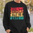 Epic Since May 09 Taurus Sign 1971 Birthday Retro Vintage Sweatshirt Gifts for Him