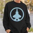 F-35 Lightning Ii Blue Air Force Military Jet Sweatshirt Gifts for Him