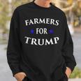 Farmers For Trump Farm Ranch Tractor Heartland Country Sweatshirt Gifts for Him