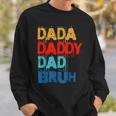 Fathers Day 2023 Funny Dad Daddy Retro Sweatshirt Gifts for Him