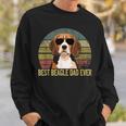 Fathers Day Beagle Dog Dad Vintage Best Beagle Dad Ever Gift For Mens Sweatshirt Gifts for Him