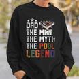 Fathers Day Dad The Pool Billiards Legend Sweatshirt Gifts for Him
