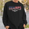 Fathers Day Gifts Grandpa Gramps The Veteran Myth Legend Sweatshirt Gifts for Him