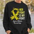 Her Fight Is My Fight Spina Bifida Awareness Sweatshirt Gifts for Him