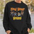 Find Your Voice Summer Reading Program 2023 Library Books Sweatshirt Gifts for Him