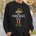 Fireball Elf Matching Family Group Christmas Party Sweatshirt Gifts for Him