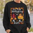 Our First Thanksgiving As Mr And Mrs Married Couples Sweatshirt Gifts for Him