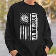 Football Dad American Flag Proud Dad Of Ballers Fathers Day Sweatshirt Gifts for Him
