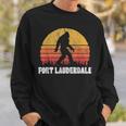 Fort Lauderdale Vintage Eighties Bigoot Retro Sunset Sweatshirt Gifts for Him