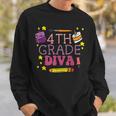 Fourth 4Th Grade Diva Cute First Day Of School Girls Kids Sweatshirt Gifts for Him