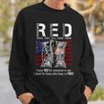 On Friday We Wear Red Remember Everyone Deployed Usa Flag Sweatshirt Gifts for Him