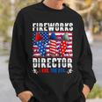 Funny 4Th Of July Fireworks Director I Run You Run Usa Flag Sweatshirt Gifts for Him