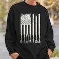 Funny Bbq American Flag Gift Smoker Grilling Barbecue Master Sweatshirt Gifts for Him