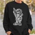 Funny Cartoon Character Badass With A Gun Gangster Chicano Sweatshirt Gifts for Him