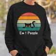 Cat Saw People Cool Cat Ew People Sweatshirt Gifts for Him