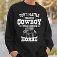 Funny Cowgirl Horse Gift For Western Equestrian Girls Women Sweatshirt Gifts for Him