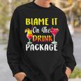 Cruise Blame It On The Drink Package Cocktail Summer Sweatshirt Gifts for Him