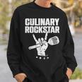 Culinary Lover Chef Cook Culinary Rockstar Sweatshirt Gifts for Him