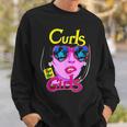 Funny Curls For Girls Gym Weightlifting Bodybuilding Fitness Sweatshirt Gifts for Him