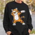 Dabbing Tiger Dab Dance Cool Cat Tiger Lover Sweatshirt Gifts for Him