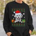 Dog Lovers Lhasa Apso Santa Hat Ugly Christmas Sweater Sweatshirt Gifts for Him