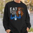 Eat Sleep Gorilla Vr Game Monke Tag Vr Game Sweatshirt Gifts for Him