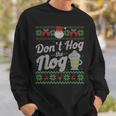 Eggnog Hog The Nog Ugly Sweater Christmas Sweatshirt Gifts for Him