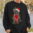 French Bulldog Dog Tree Christmas Lights Xmas Pajama Sweatshirt Gifts for Him