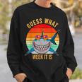 Funny Guess What Week It Is Shark Lover Ocean Animal Sweatshirt Gifts for Him