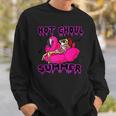 Funny Hot Ghoul Summer Creepy Beach Summer Goth Vacation Creepy Funny Gifts Sweatshirt Gifts for Him