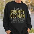 Funny Im A Grumpy Old Man My Level Of Sarcasm Depends Sweatshirt Gifts for Him