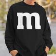 Letter M Halloween Matching Costume Group Family Color Sweatshirt Gifts for Him