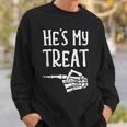 Matching He's My Treat Couples Costume Halloween Hers Sweatshirt Gifts for Him