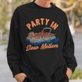 Funny Pontoon Boating Party In Slow Motion Boating Funny Gifts Sweatshirt Gifts for Him