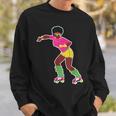 Funny Roller Skating Derby 70S 80S Skater Afro Girl Gifts Sweatshirt Gifts for Him