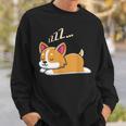 Funny Sleeping Fur Baby Cute And Intelligent Dogs Corgis Sweatshirt Gifts for Him