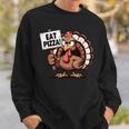 Turkey Eat Pizza Pizza Lovers Thanksgiving Humor Sweatshirt Gifts for Him