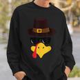 Turkey Face Matching Family Thanksgiving Pilgrim Party Sweatshirt Gifts for Him