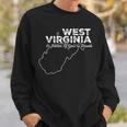 Funny West Virginia Offensive Roast Slogan Silhouette Offensive Funny Gifts Sweatshirt Gifts for Him